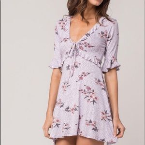 Purple long sleeve dress